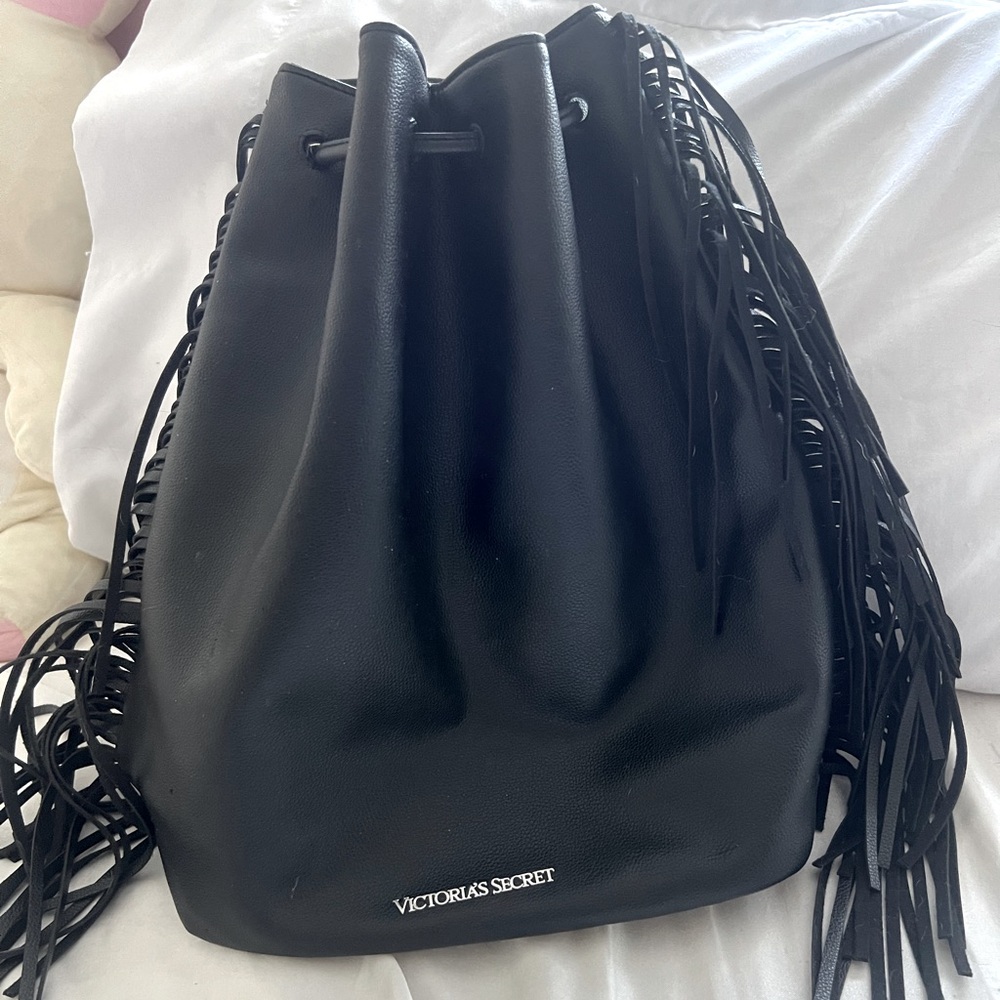 vintage victoria secret leather bag backpack